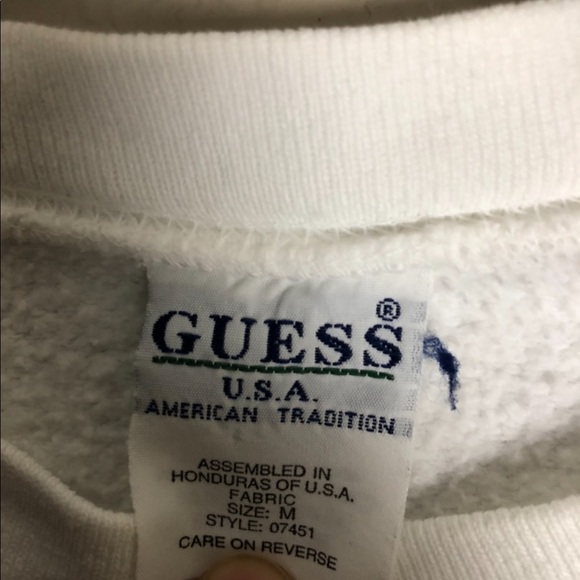 GUESS Jeans Vintage Sweatshirt Size Medium - Picture 3 of 7